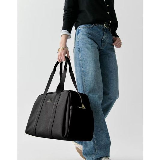 ORIG & IMPORTED KS Carter Nylon Large Weekender Black/Grey/Brown Bag