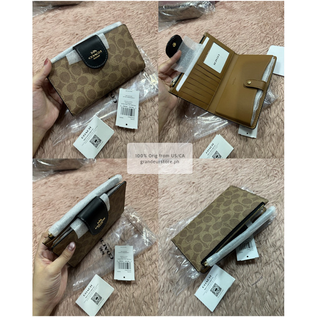 ORIG & IMPORTED CCH Phone Tech Long Wallet Brown Black