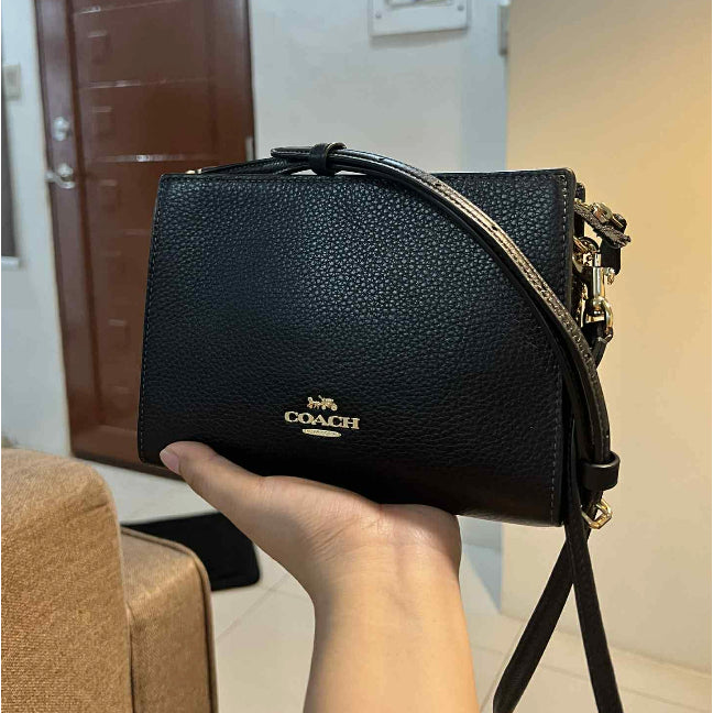 ORIG & IMPORTED CCH Slim Crossbody Small Black Bag