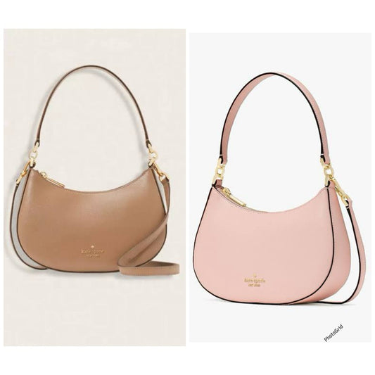ORIG & IMPORTED KS Paige Medium Convertible Crossbody Shoulder Pink Brown Fawn Bag