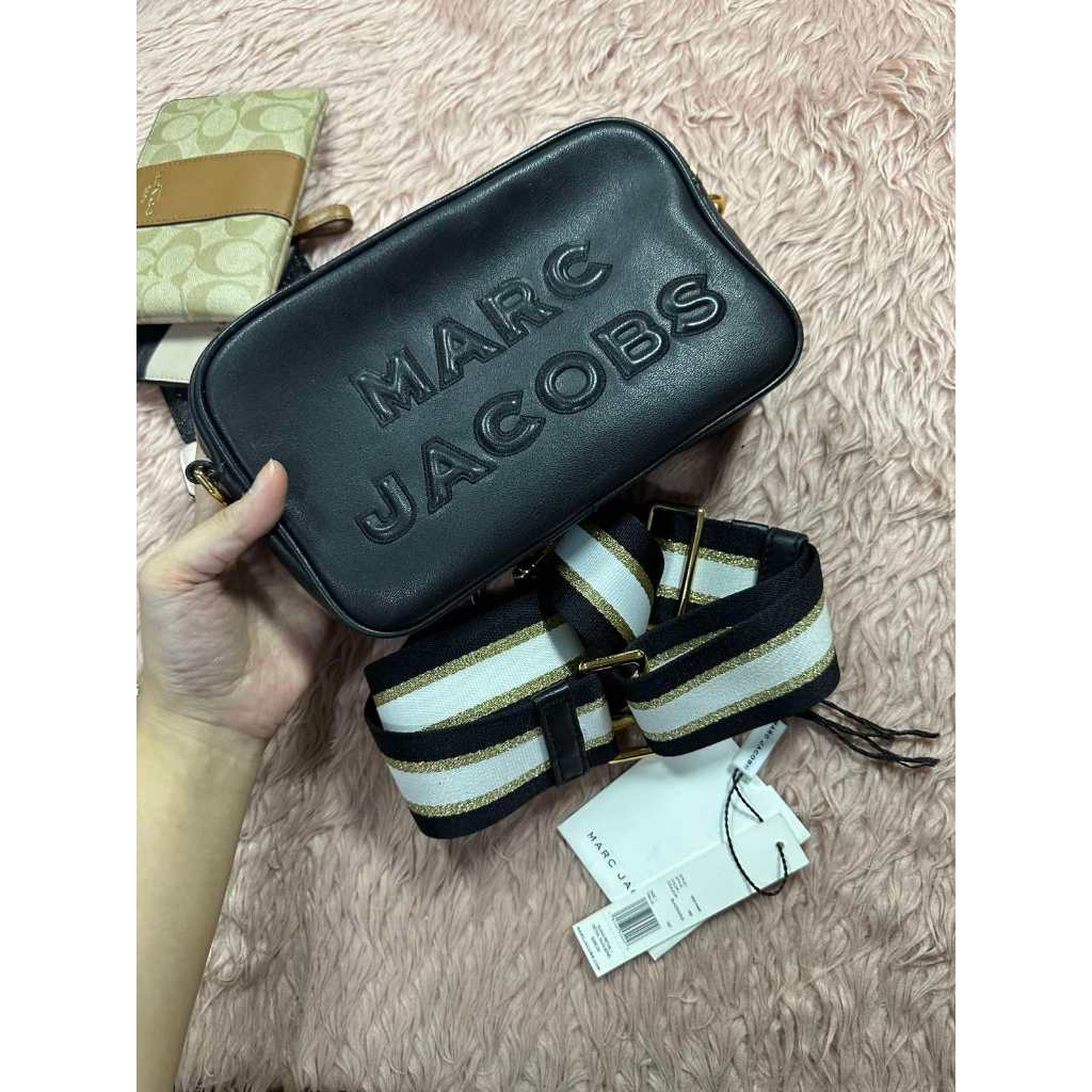 ORIG Preloved MJ Flash Leather Camera Black Crossbody Bag