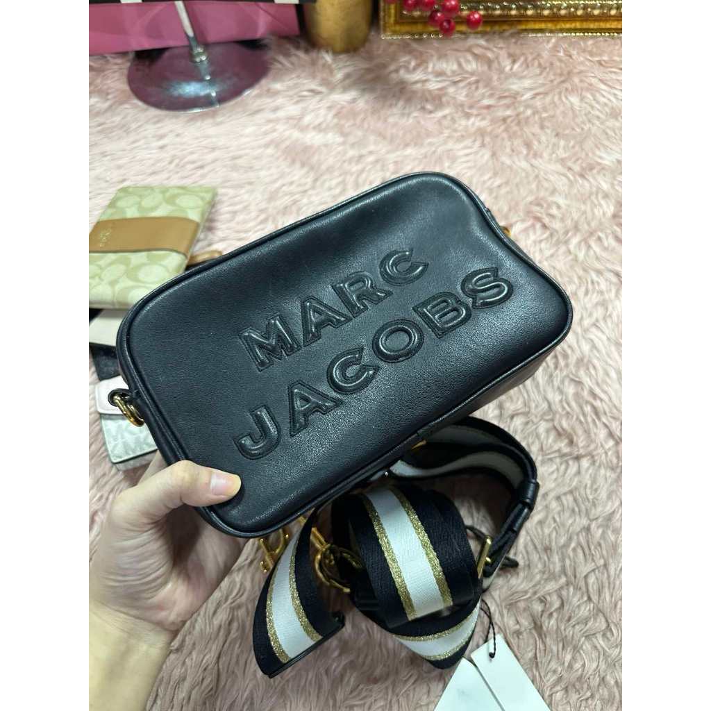 ORIG Preloved MJ Flash Leather Camera Black Crossbody Bag