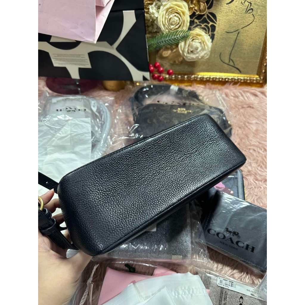 ORIG Preloved TB McGraw Wedge Shoulder Black Bag
