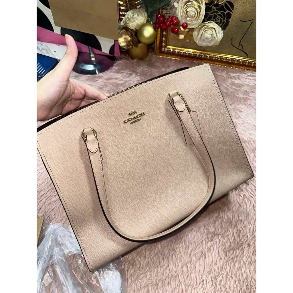 ORIG Preloved CCHRARE Tatum Carryall Large Tote Taupe Bag