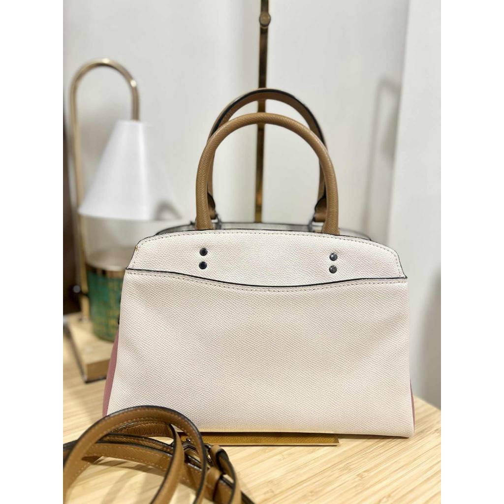 ORIG Preloved CCH Mini Lillie Carryall Medium Colorblock White Satchel Bag