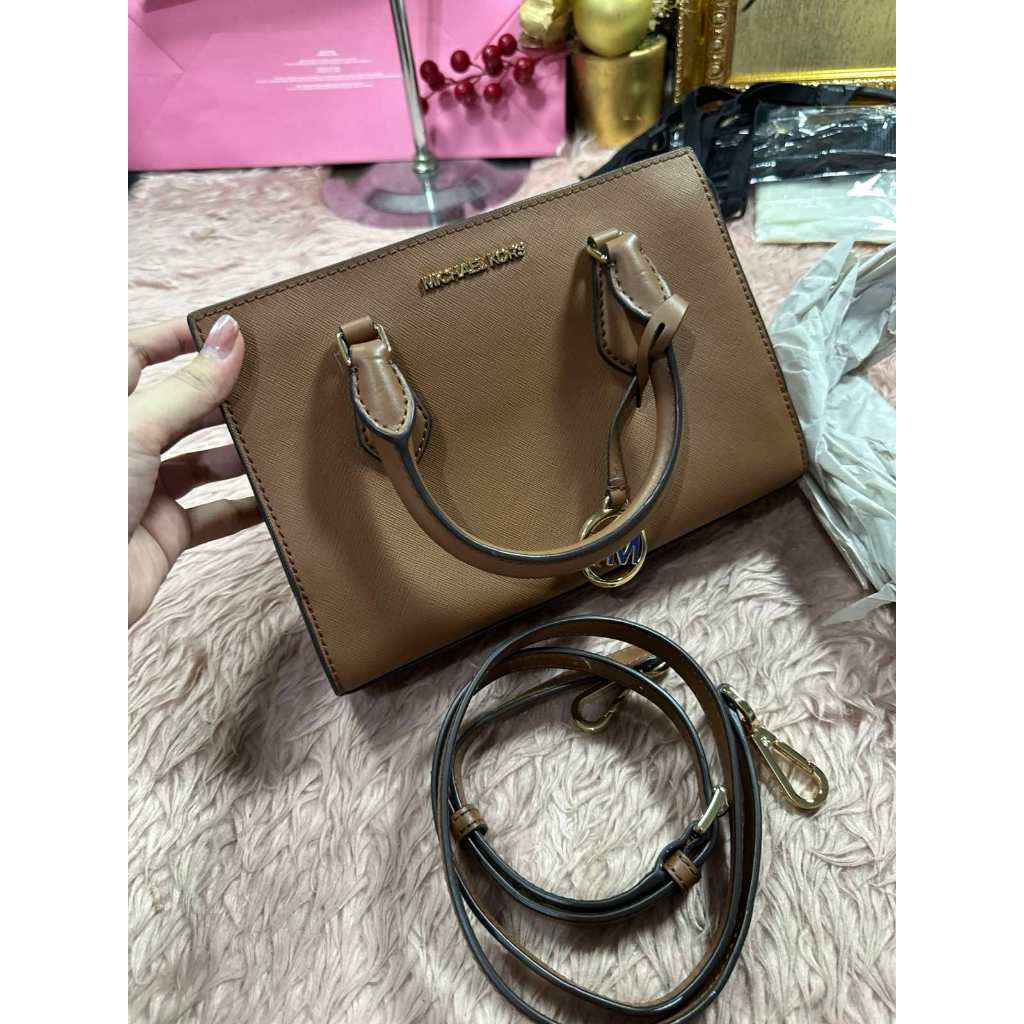 ORIG & IMPORTED MK Sheila Satchel Small Brown Bag