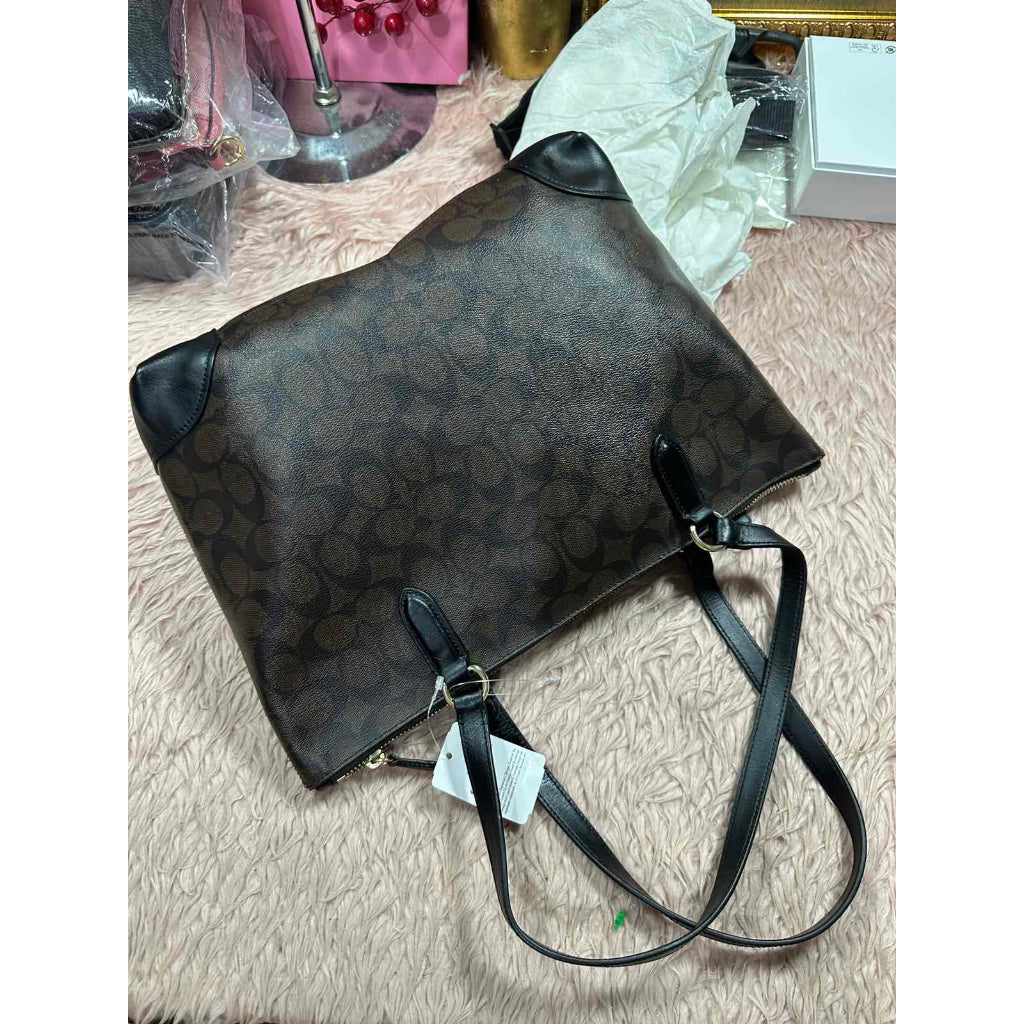 ORIG & IMPORTED CCH RARE Zip Top Tote Brown Medium Bag