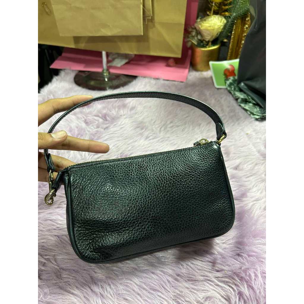 ORIG Preloved RARE CCH Nolita 19 Pebbled Black Wristlet Small Bag