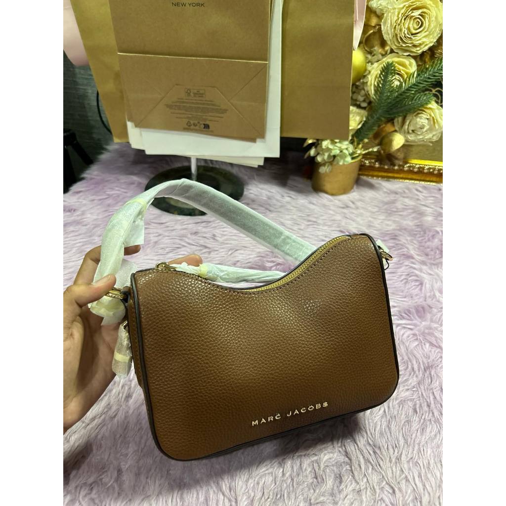 ORIG & IMPORTED MJ Drifter Small Convertible Shoulder Bag Cognac Brown