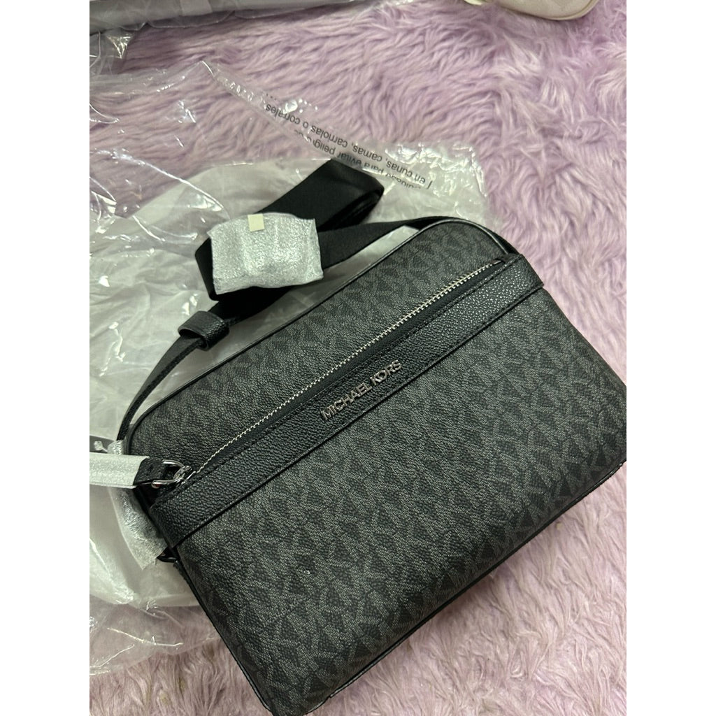 ORIG & IMPORTED MK Cooper Utility Signature Logo Camera Men Black/Blue Bag