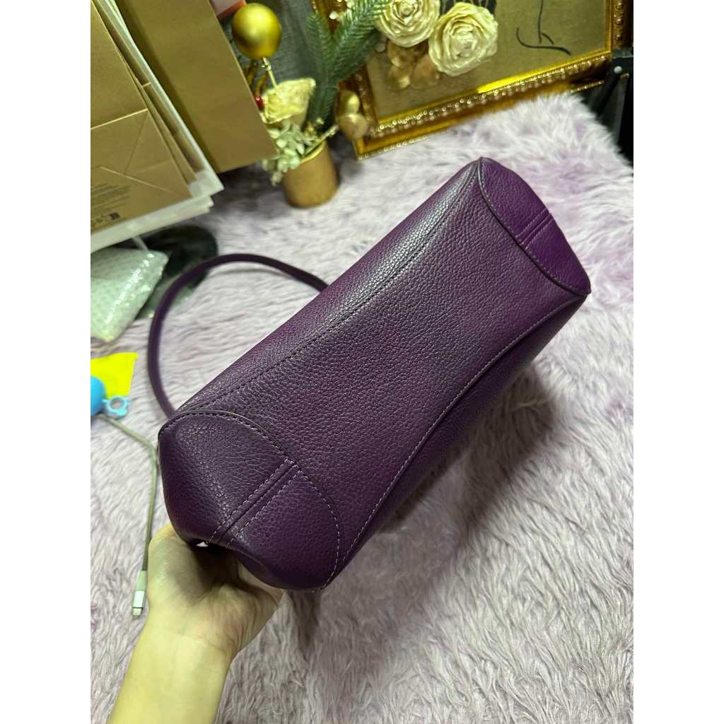 ORIG Preloved Kate Spade KS Leila Medium Triple Compartment Shoulder Purple Bag