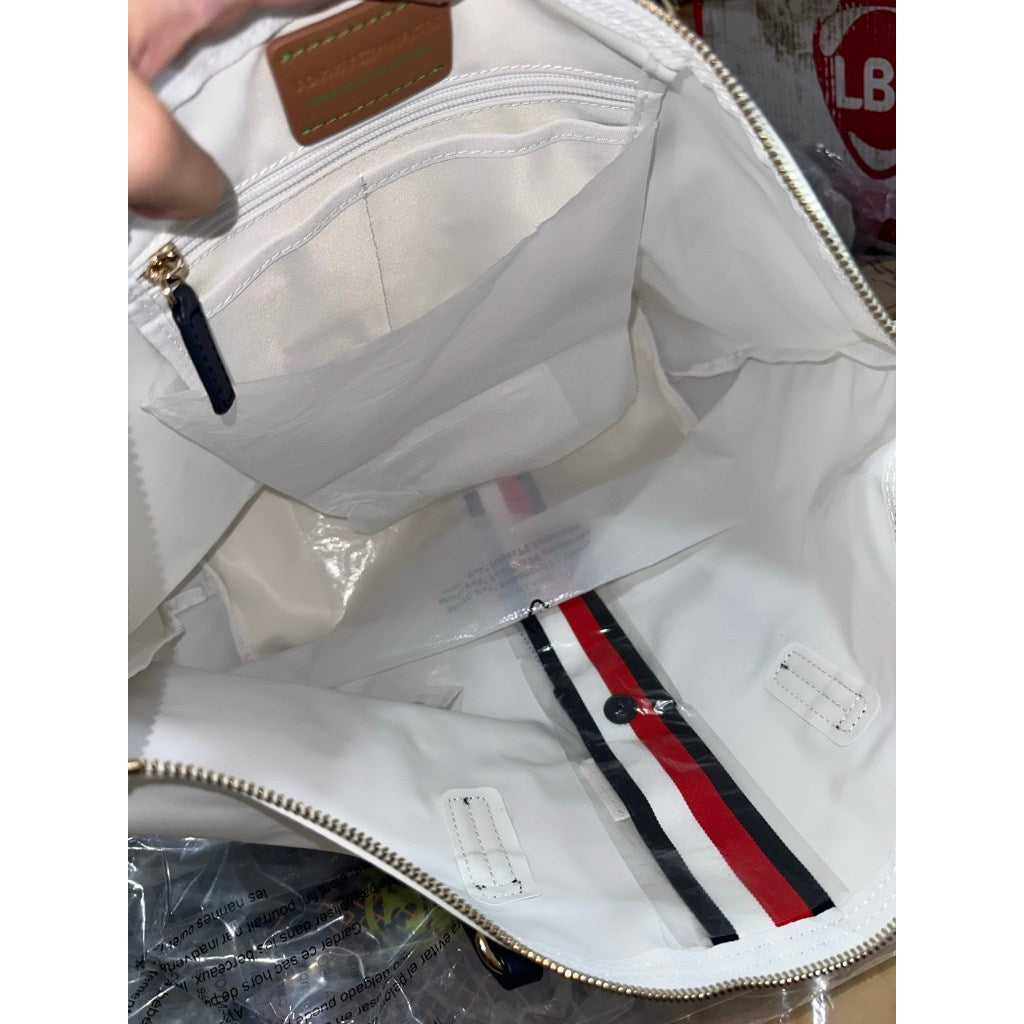ORIG & IMPORTED Tommy Poppy Tote Corp White Bag