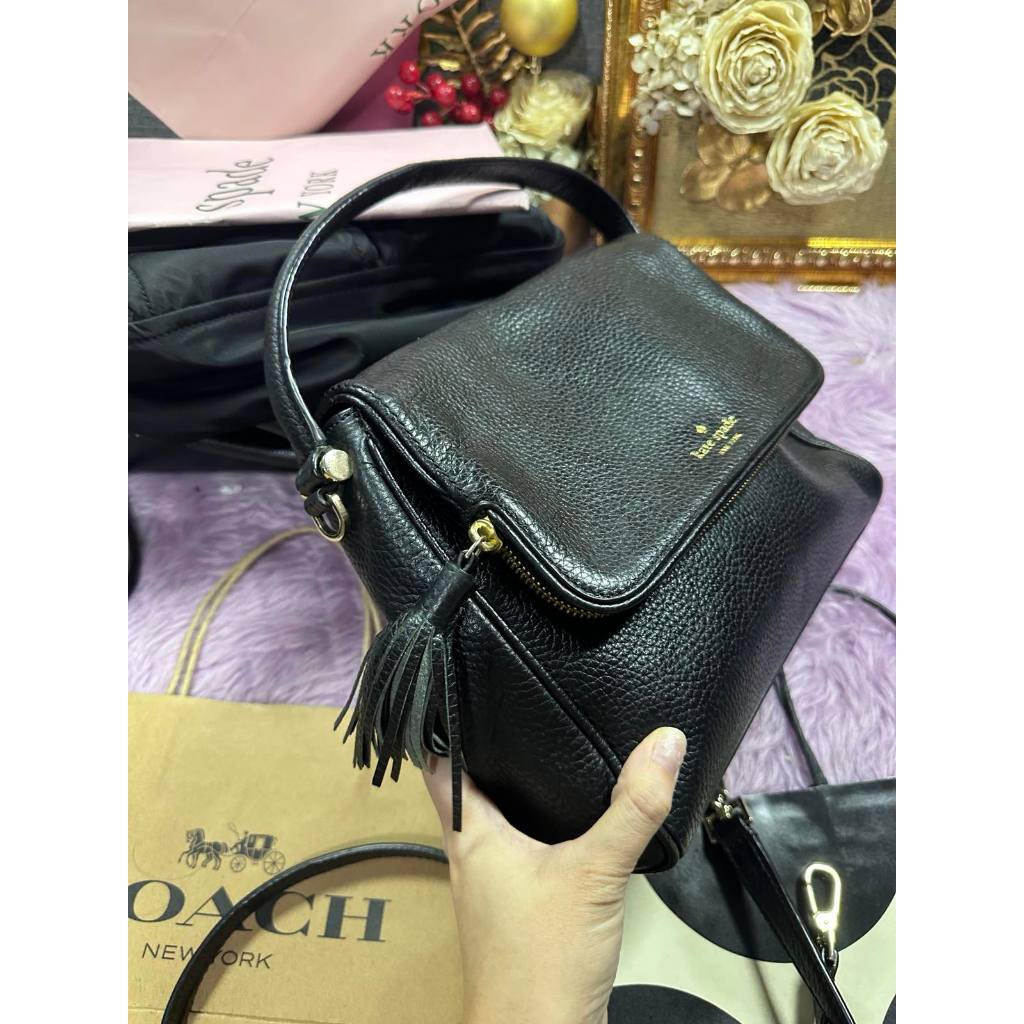 ORIG Preloved KS Chester Street Miri Black Top Handle Bag