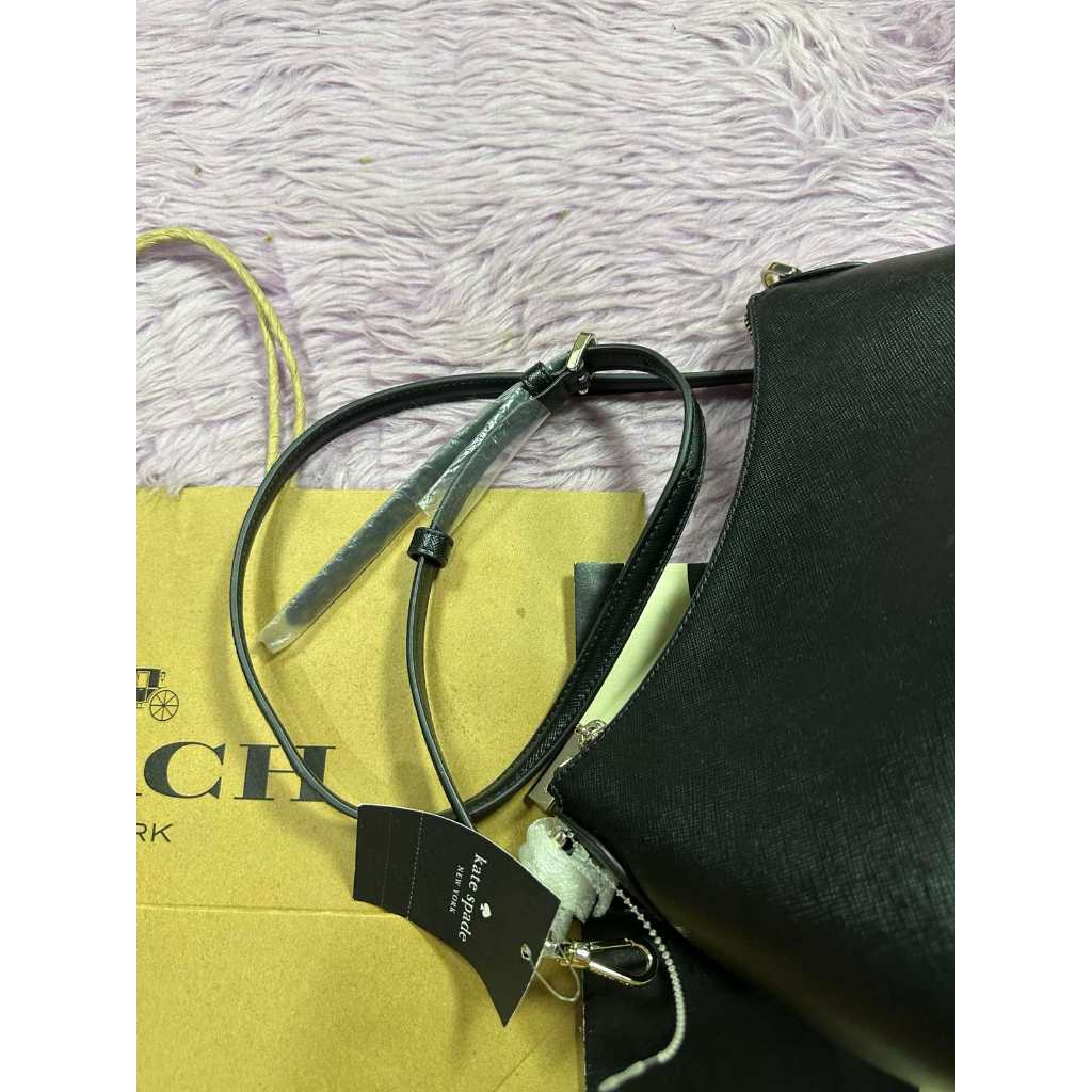 ORIG & IMPORTED KS Sadie Leather Crossbody Shoulder Black Bag