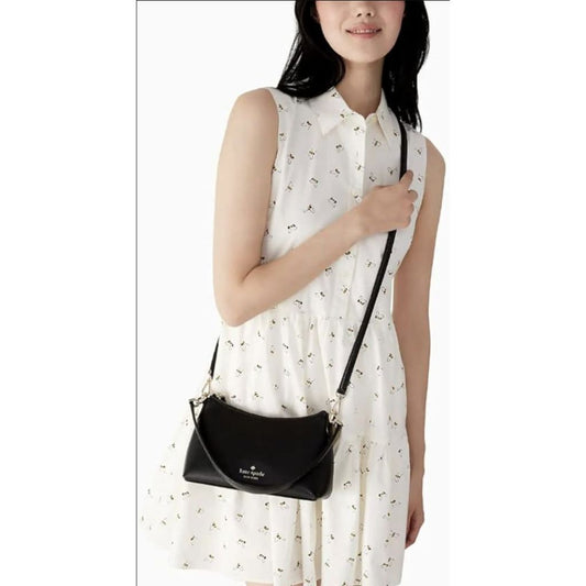 ORIG & IMPORTED KS Sadie Leather Crossbody Shoulder Black Bag