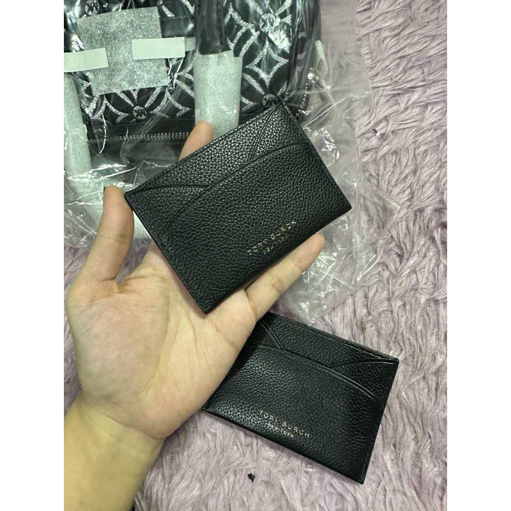 ORIG & IMPORTED TB Romy Flat Card Case Black Slim Wallet