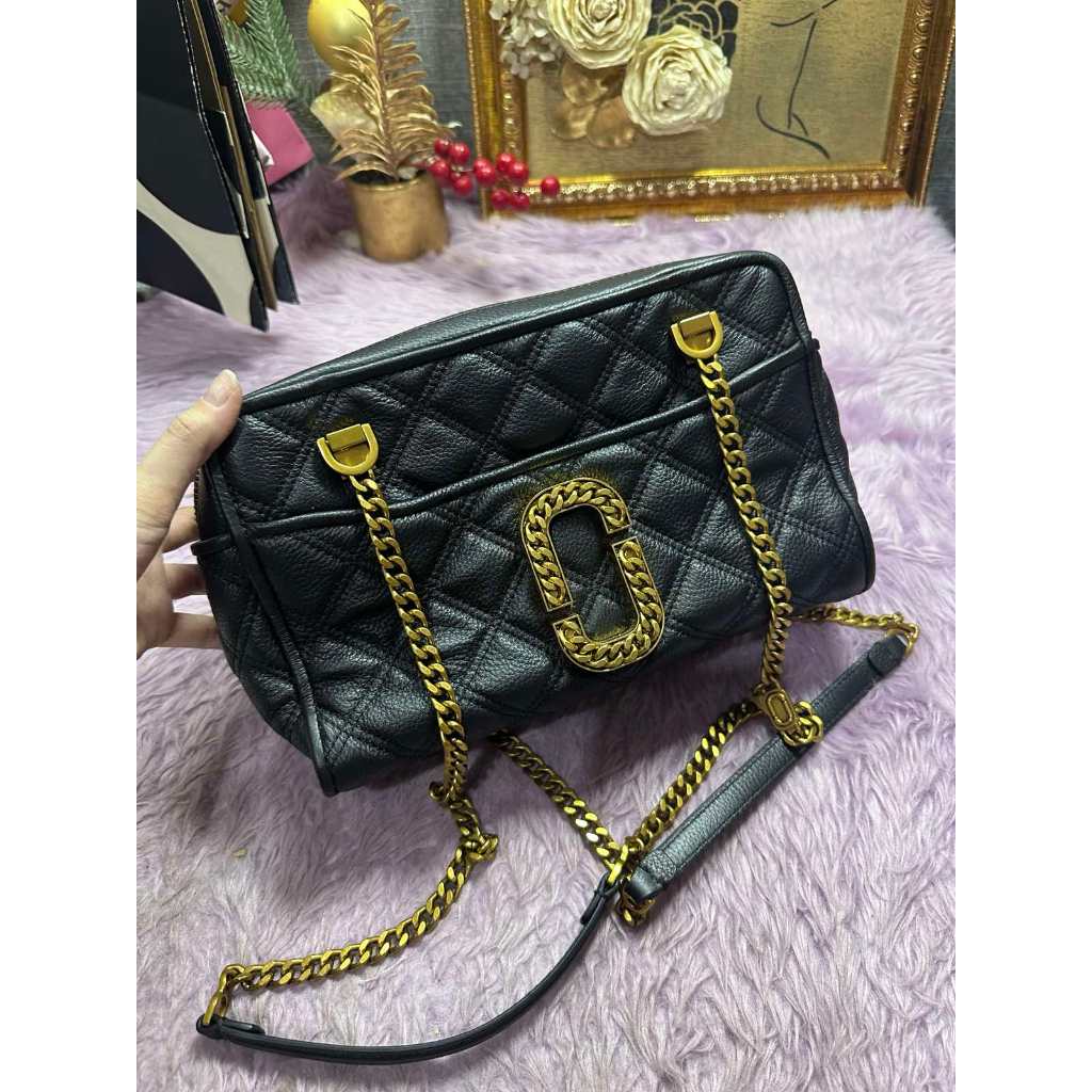 ORIG Preloved MJ RARE The Status Shoulder Black Bag