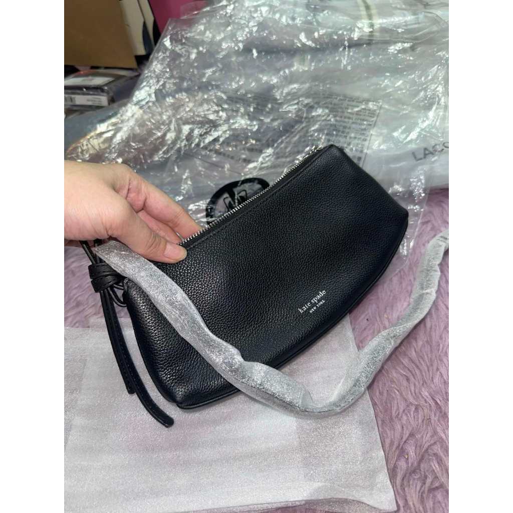 ORIG & IMPORTED KS Retail Loop Pochette Small Shoulder Bag Brown/Black
