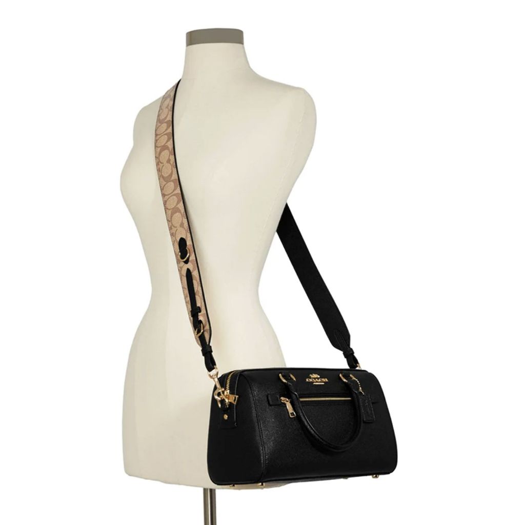 ORIG & IMPORTED CCH Rowan  Satchel With Thick Strap Black Bag