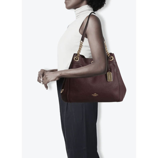 ORIG Preloved CCH Turnlock Edie Shoulder Purple Bag