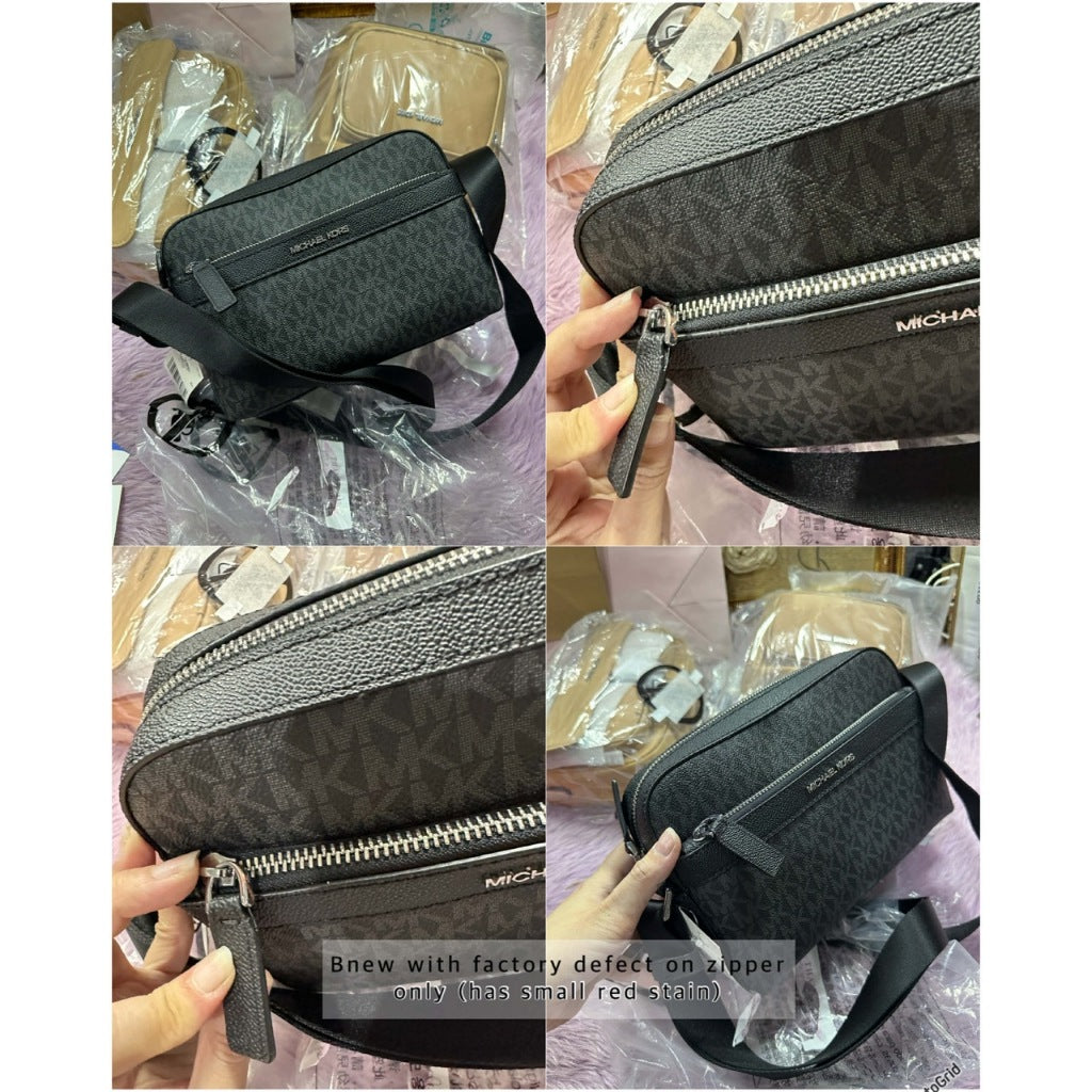 ORIG & IMPORTED MK Cooper Utility Signature Logo Camera Men Black/Blue Bag
