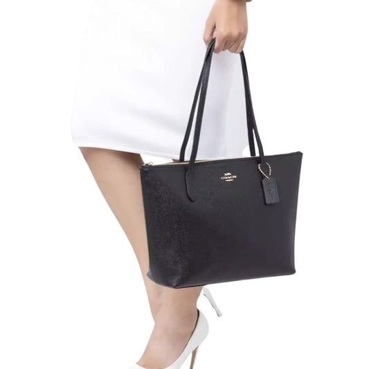 ORIG Preloved CCH Zip Top Tote Medium Black Bag