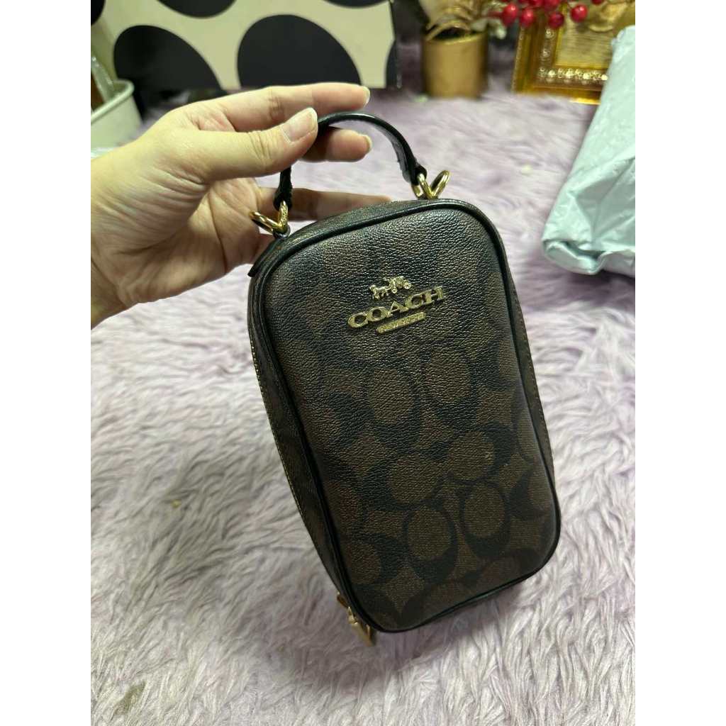 ORIG Preloved CCH Eva Phone Crossbody Small Brown Bag