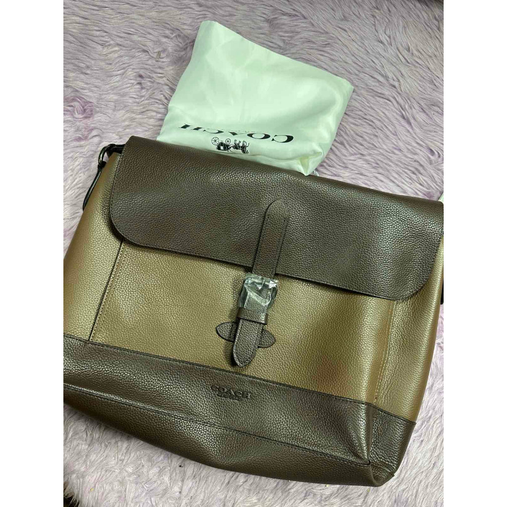 ORIG & IMPORTED CCH Hudson Messenger Men Mahogany Brown Laptop Briefcase Bag