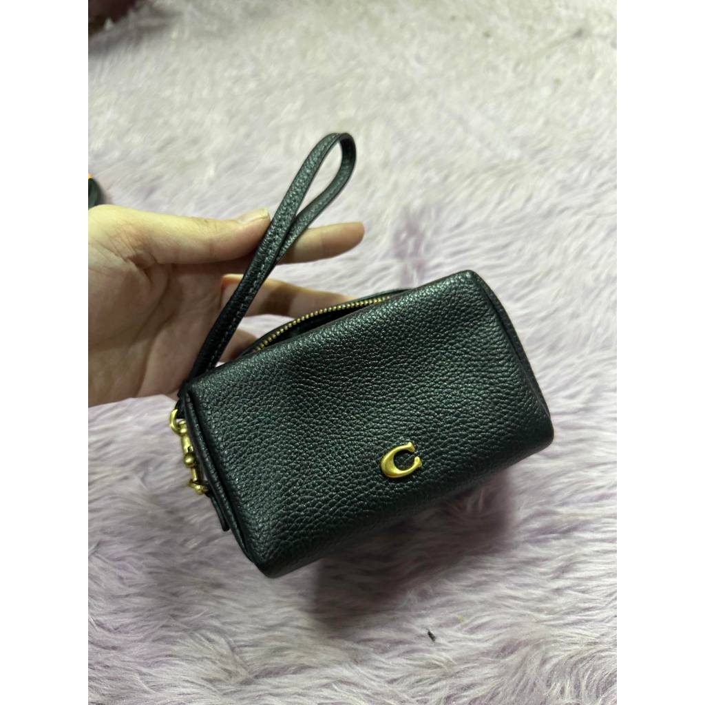 ORIG & IMPORTED CCH Essential Retail Mini Cosmetic Case Black Pouch Wristlet