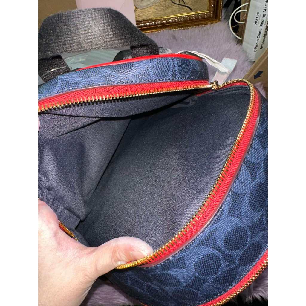 ORIG & IMPORTED CCH Medium Court Backpack In Signature Canvas Blue/Red