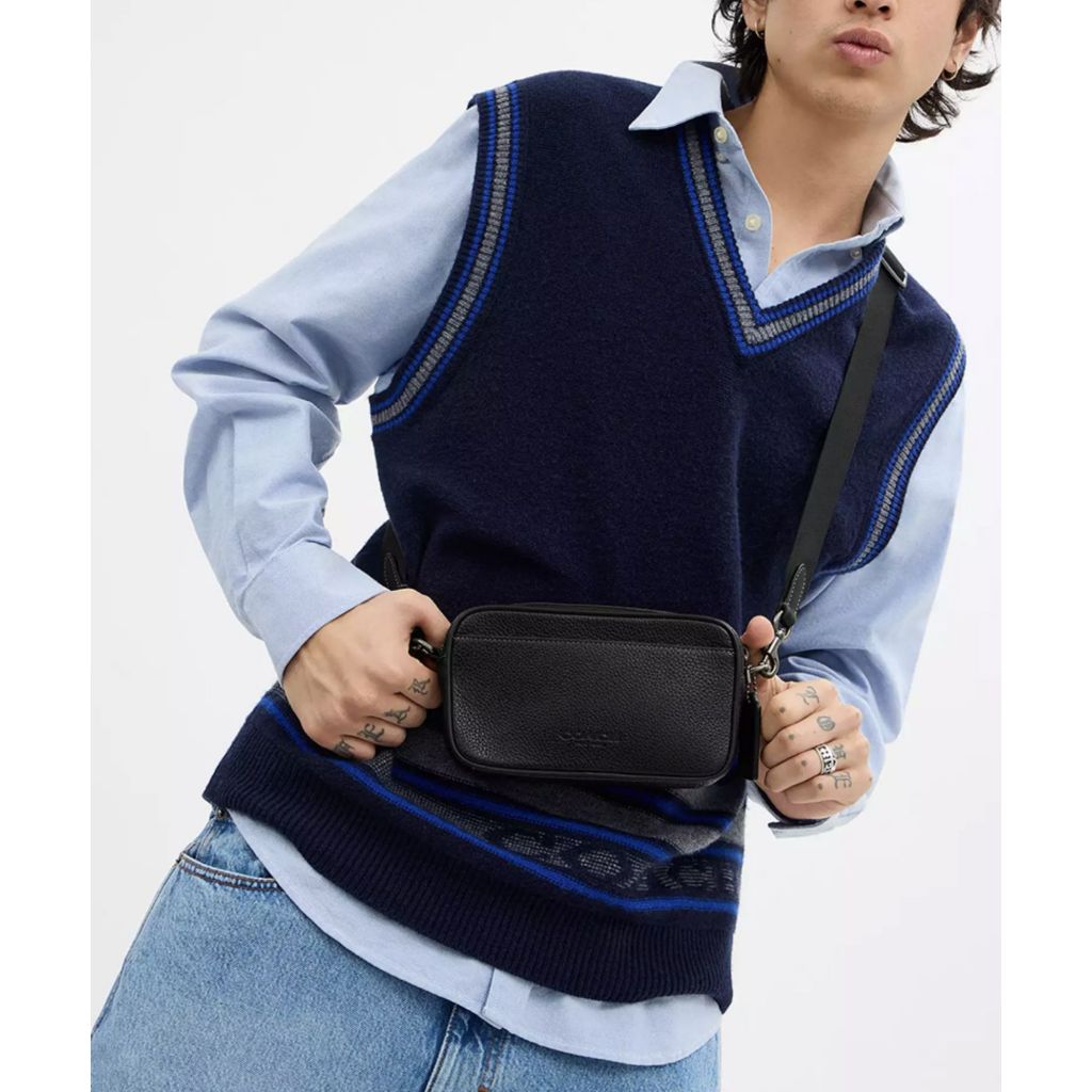 ORIG & IMPORTED CCH Jayden Crossbody Small Phone Black Men Bag
