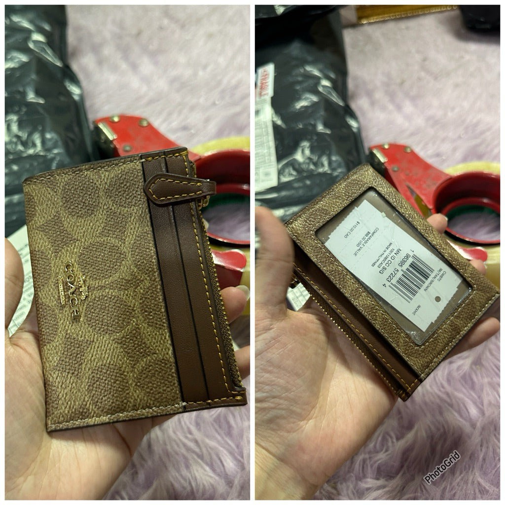 ORIG & IMPORTED Co@ch MINI SKINNY ID CASE CARD HOLDER SMALL WALLET - ORIG, US IMPORTED