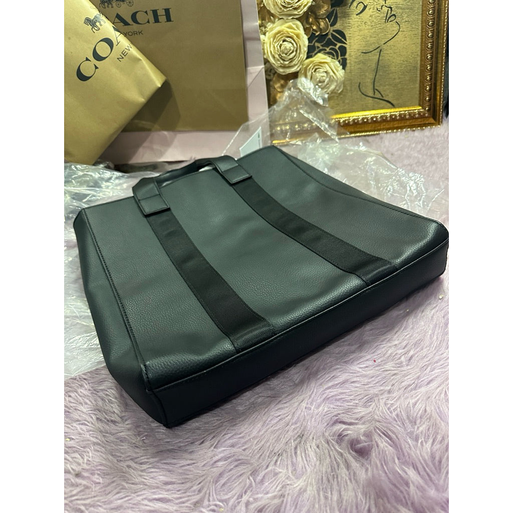 ORIG & IMPORTED Lacoste Gael Vertical Tote Large Laptop Men Black Bag