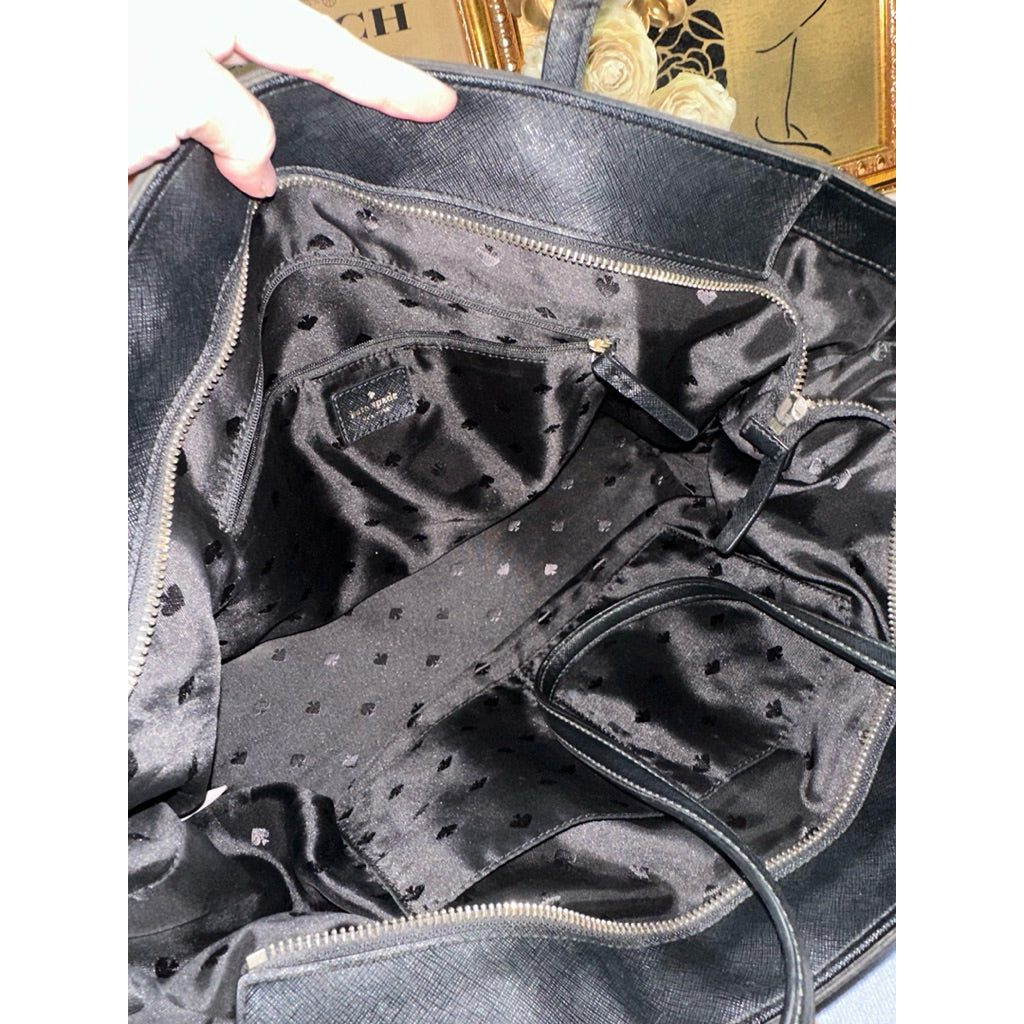 ORIG Preloved KS Blake Avenue Margareta Large Travel Tote Black Bag