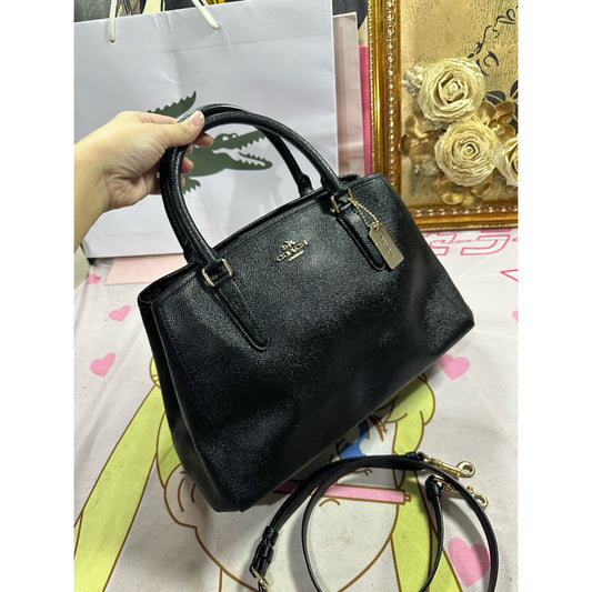 ORIG Preloved RARE CCH Margot Carryall Leather Satchel Black bag
