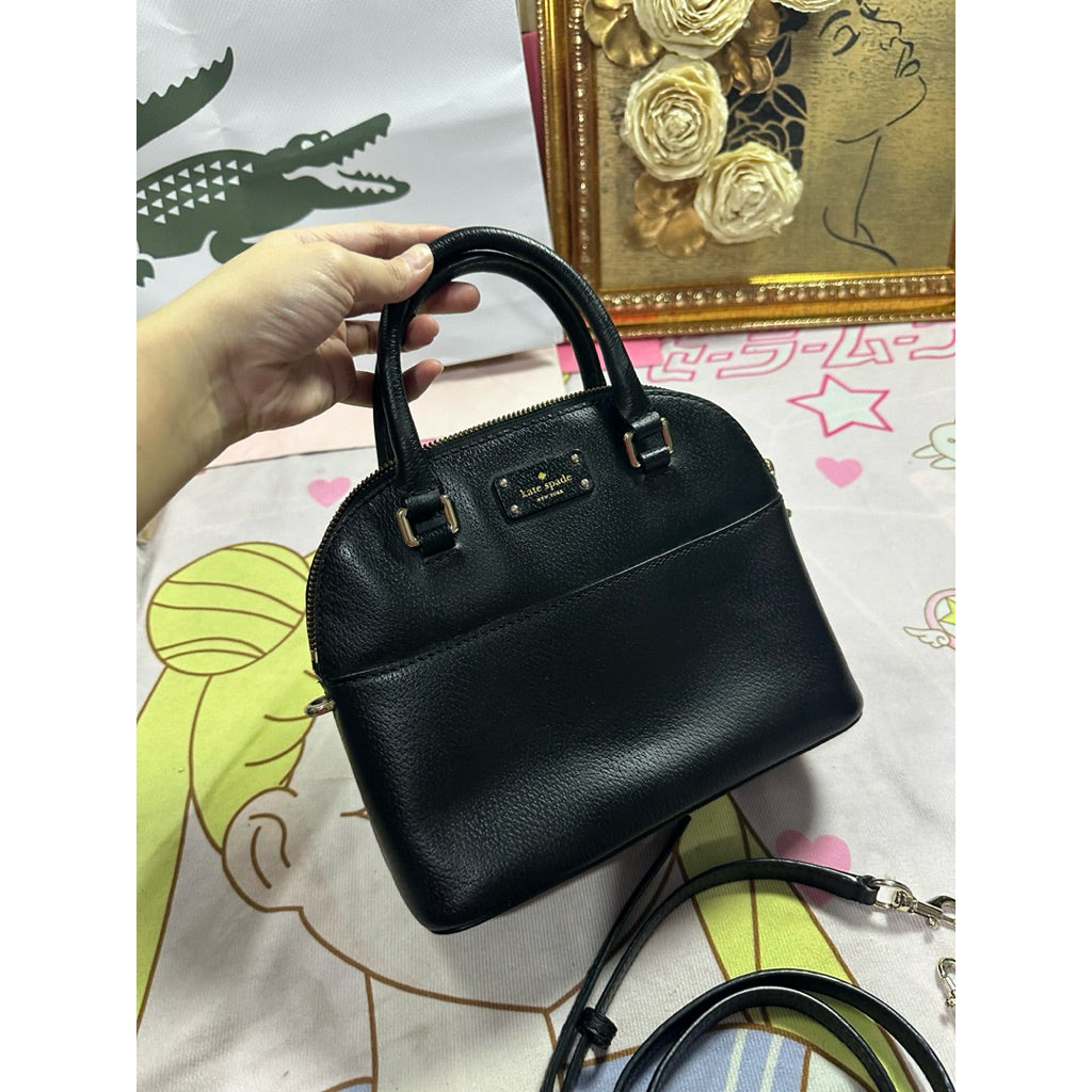 ORIG Preloved KS Mini Carli Grove Street Dome Black Bag