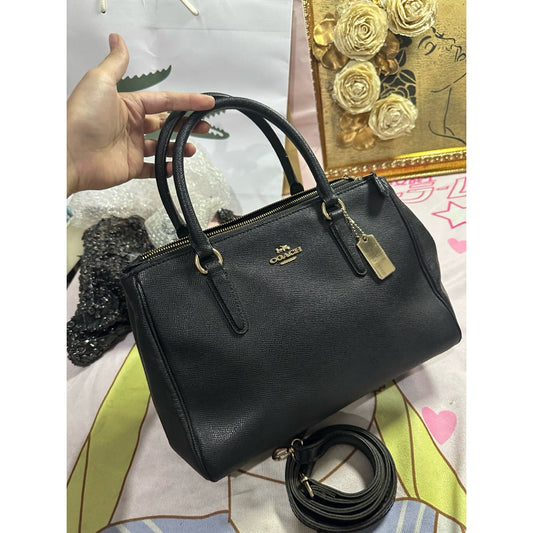ORIG Preloved CCH Small Surrey Carryall Black Satchel Bag