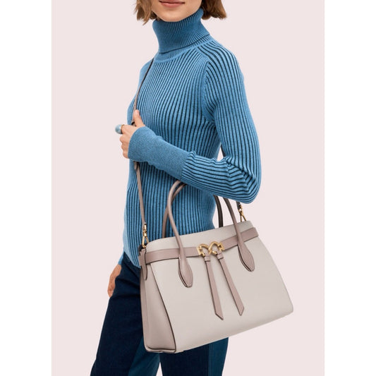 ORIG & IMPORTED KS Retail Toujours Medium Satchel Tote Taupe Bag