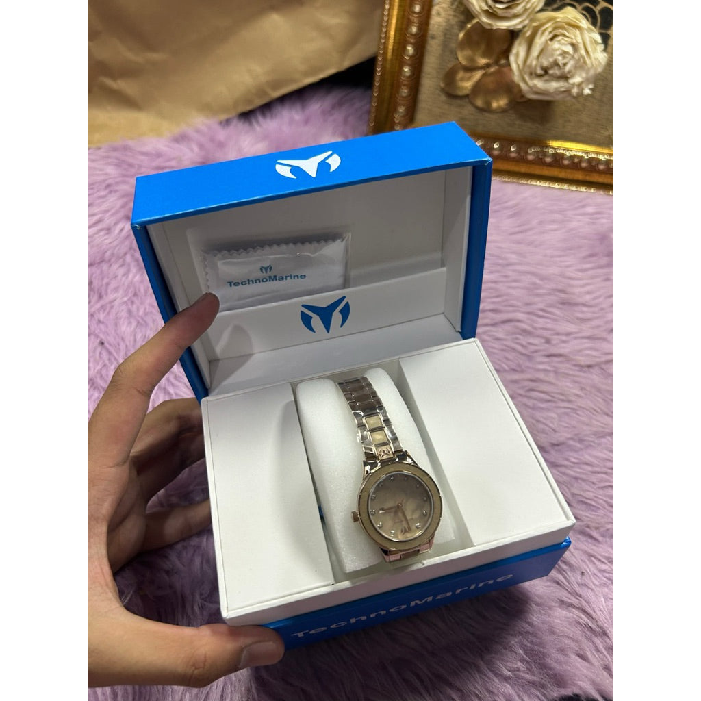 ORIG & IMPORTED Technomarine Sea 33mm TM-725060 Rose Gold Lady's Watch