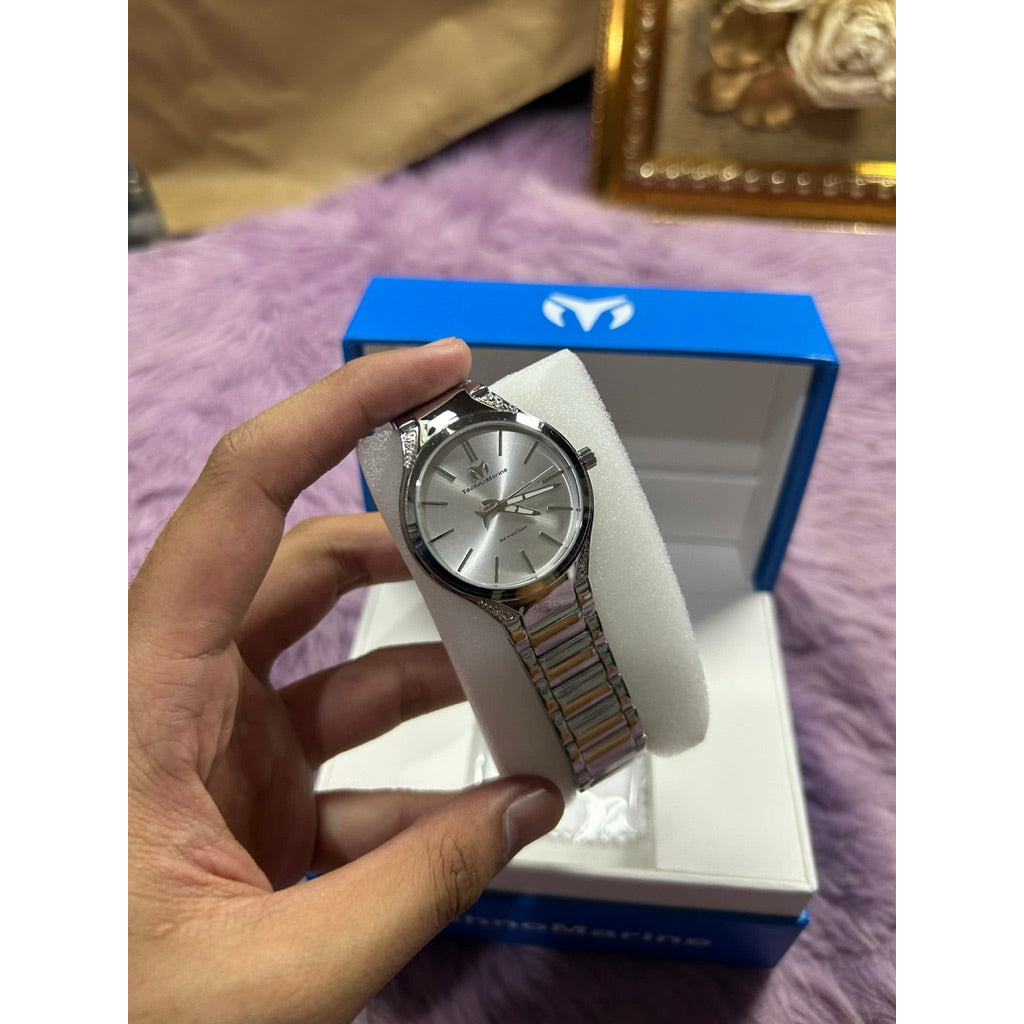 ORIG & IMPORTED Technomarine MoonSun 38mm TM-117035 Silver Lady's Watch