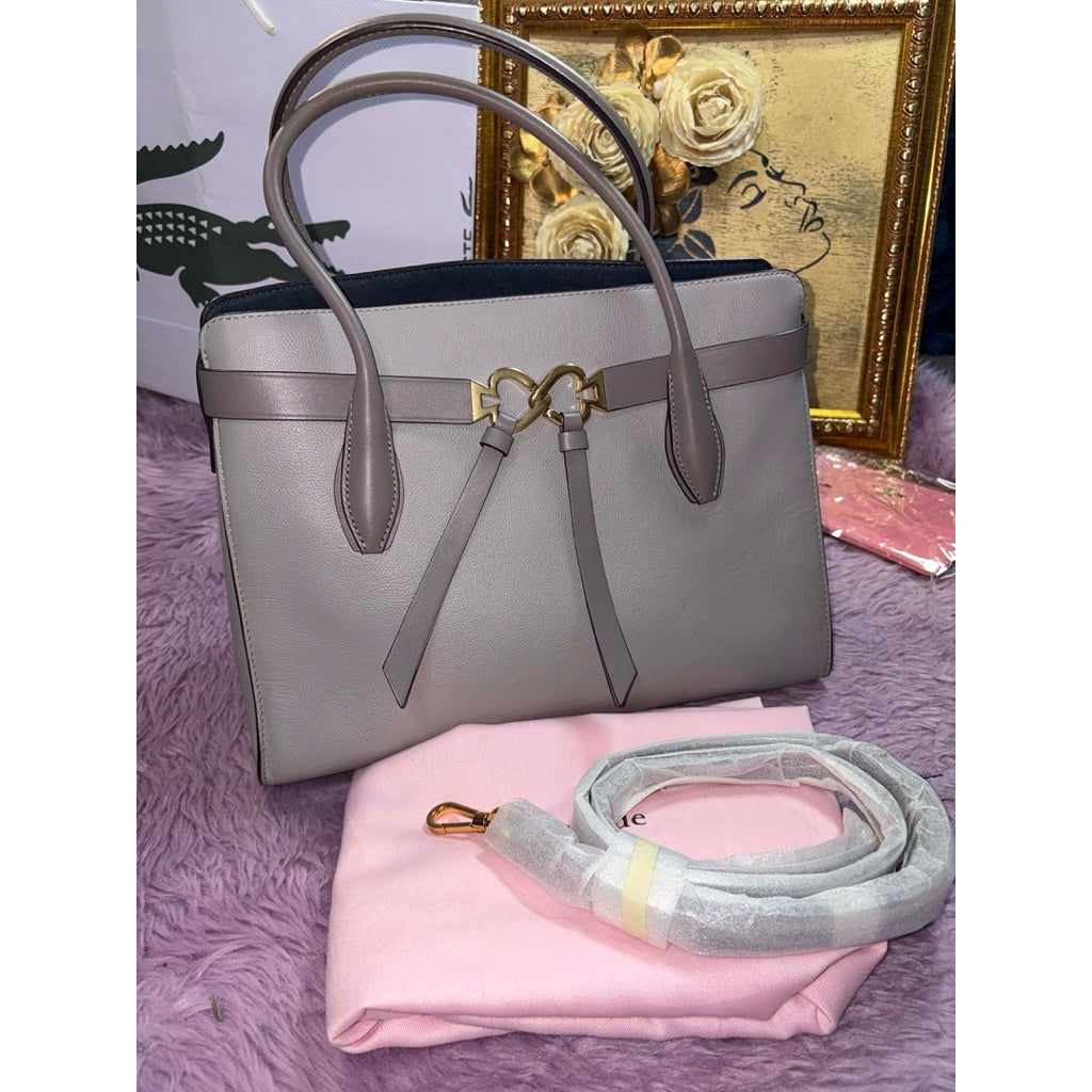 ORIG & IMPORTED KS Retail Toujours Medium Satchel Tote Taupe Bag