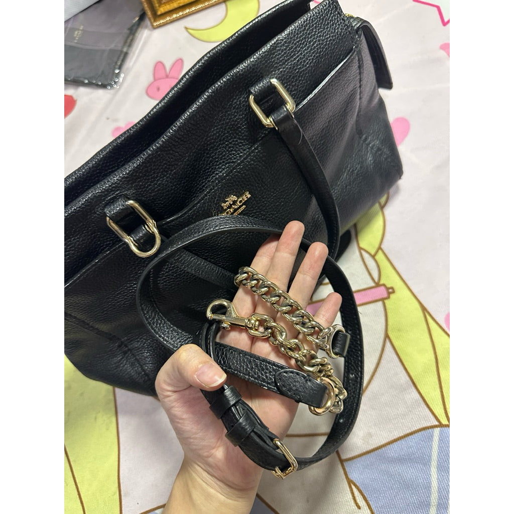 ORIG Preloved RARE CCH Fulton Satchel Black Bag
