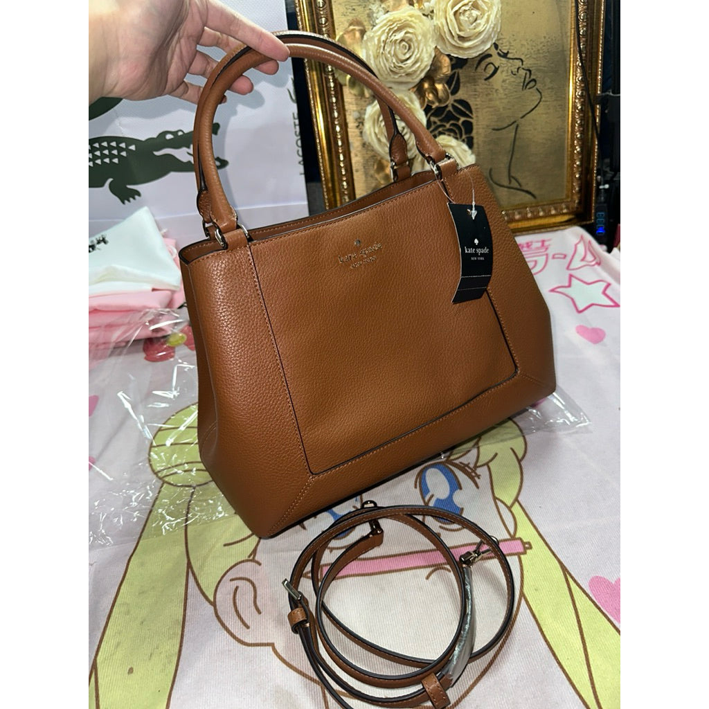 ORIG Preloved KateSpade Lena Satchel Brown bag