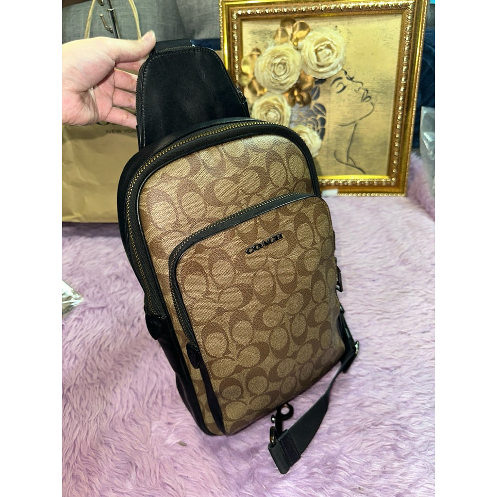 ORIG Preloved CCH Ethan Pack Body Men's Bag Khaki Brown