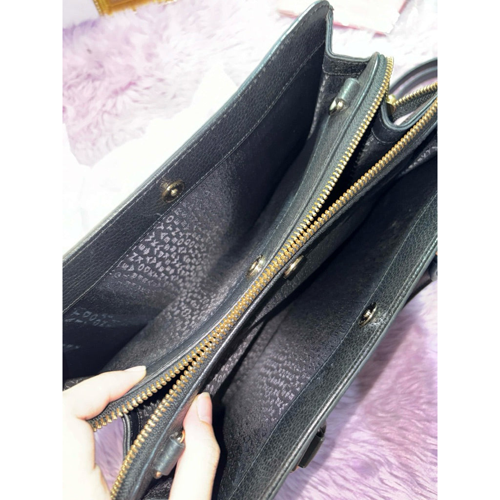 ORIG Preloved KS Mulberry Street Lise Satchel Black Bag