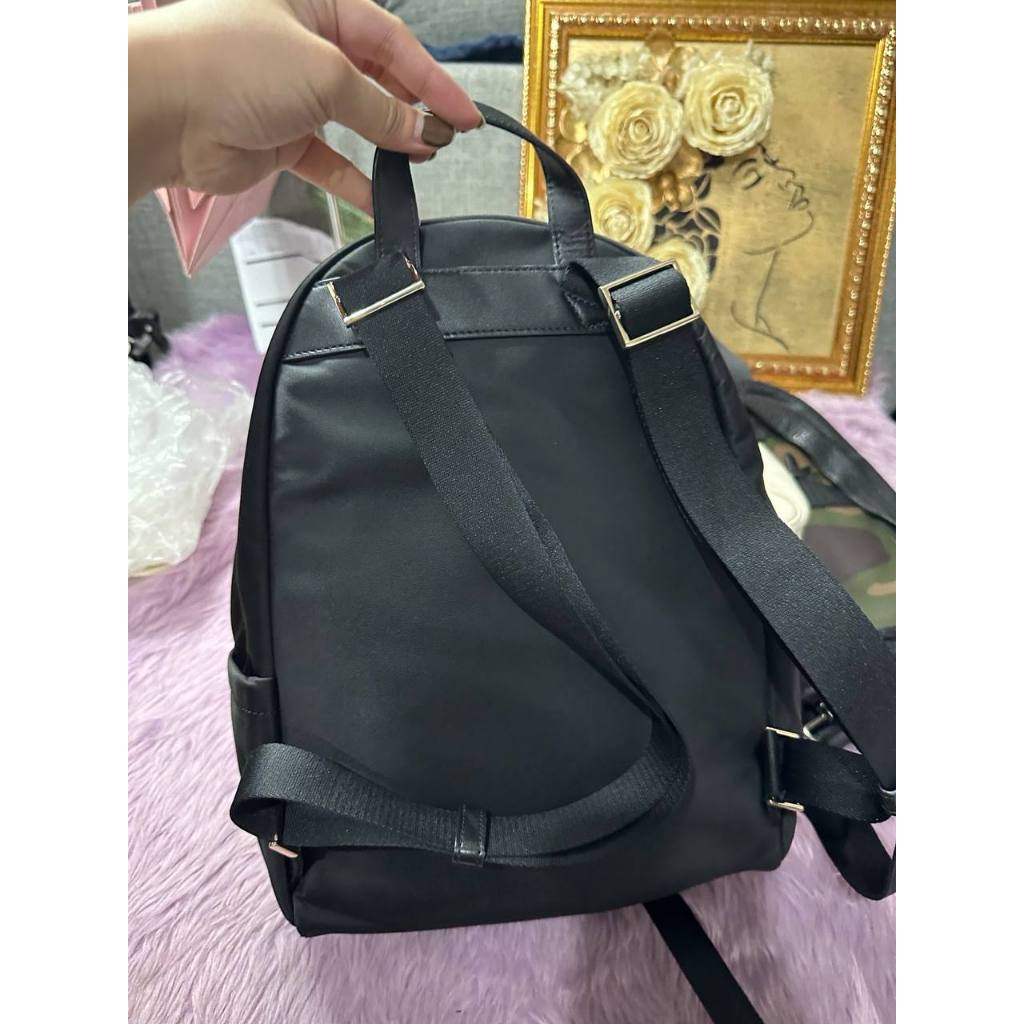 ORIG Preloved KS Chelsea Medium Backpack Black Nylon Bag