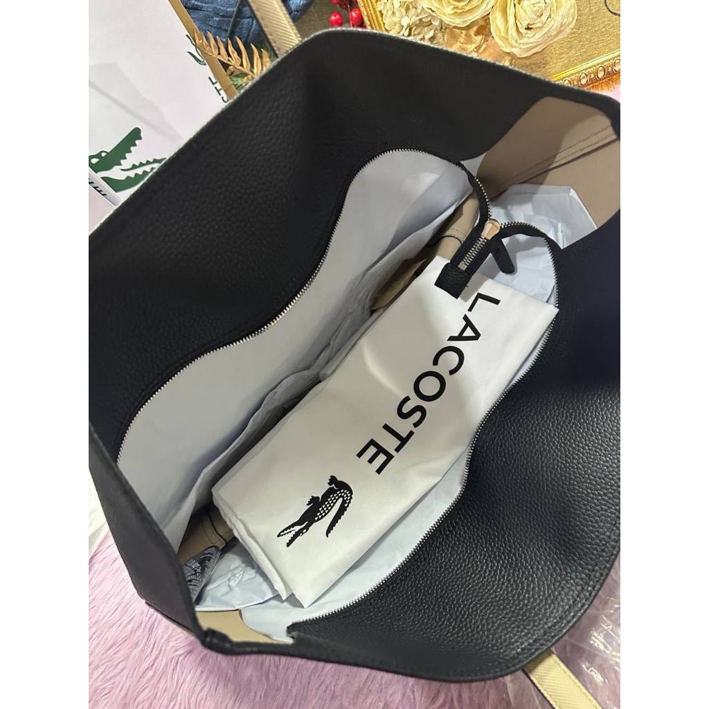 ORIG & IMPORTED LCT Anna Zipped Tote Black Large Bag