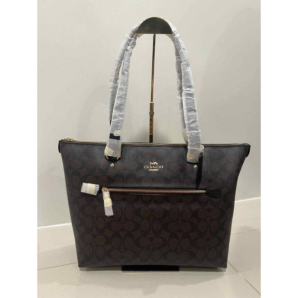 ORIG & IMPORTED CCH Gallery Tote Large Bag In Signature Canvas Brown/Black