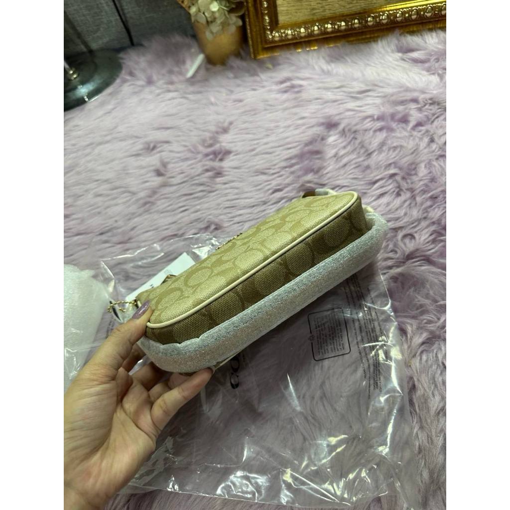 ORIG & IMPORTED CCH Nolita 19 In Signature Canvas Khaki Brown Small Kilikili Bag