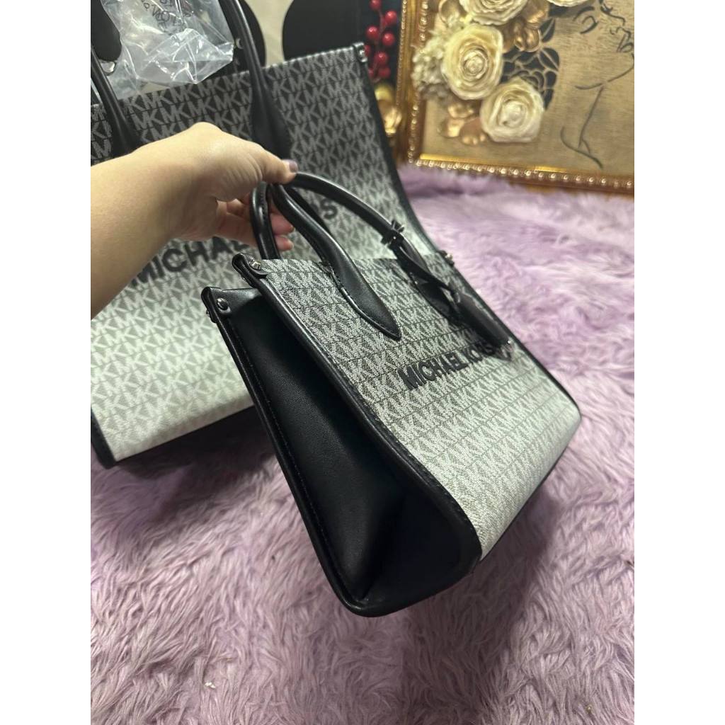 ORIG & IMPORTED MK Mirella Small Ombré Signature Logo Crossbody Black Bag